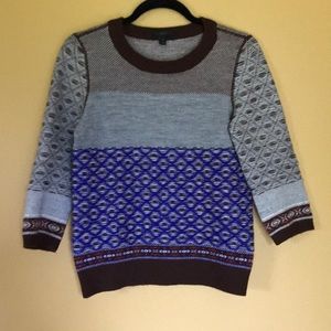 J. Crew Inside Out Fair Isle Sweater